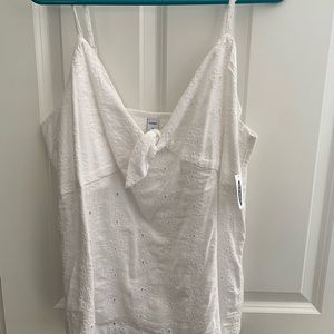 Women’s old navy white tank top
